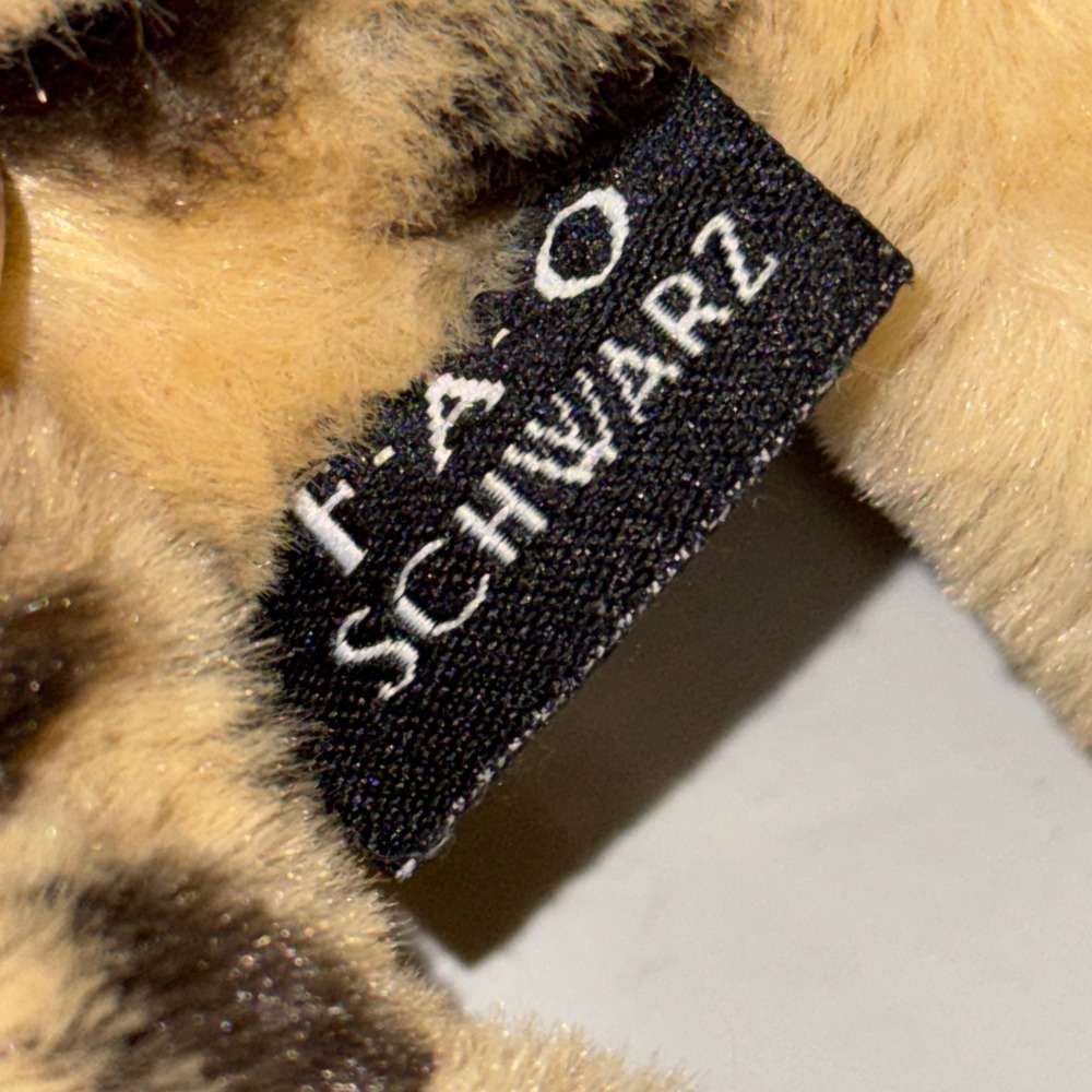 FAO Schwarz Cheetah Spotted Leopard Plush 14" Soft Stuffed Animal EUC Safari Toy - Picture 6 of 8